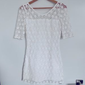 Abercrombie and Fitch white lace dress